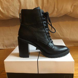 Dolce Vita Shoes | Dolce Vita Black Leather Lace-Up Norma Boot, Women's US Size 7 | Color: Black | Size: 7 | Lizzielotus7's Closet